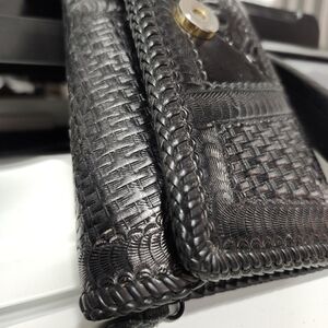 Black leather wallet